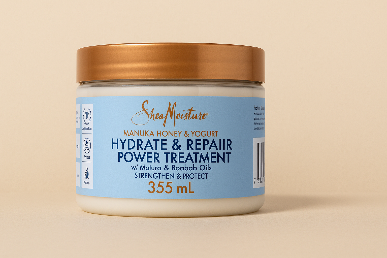 Masque protéiné cheveux crépus Shea Moisture au yaourt et miel de manuka